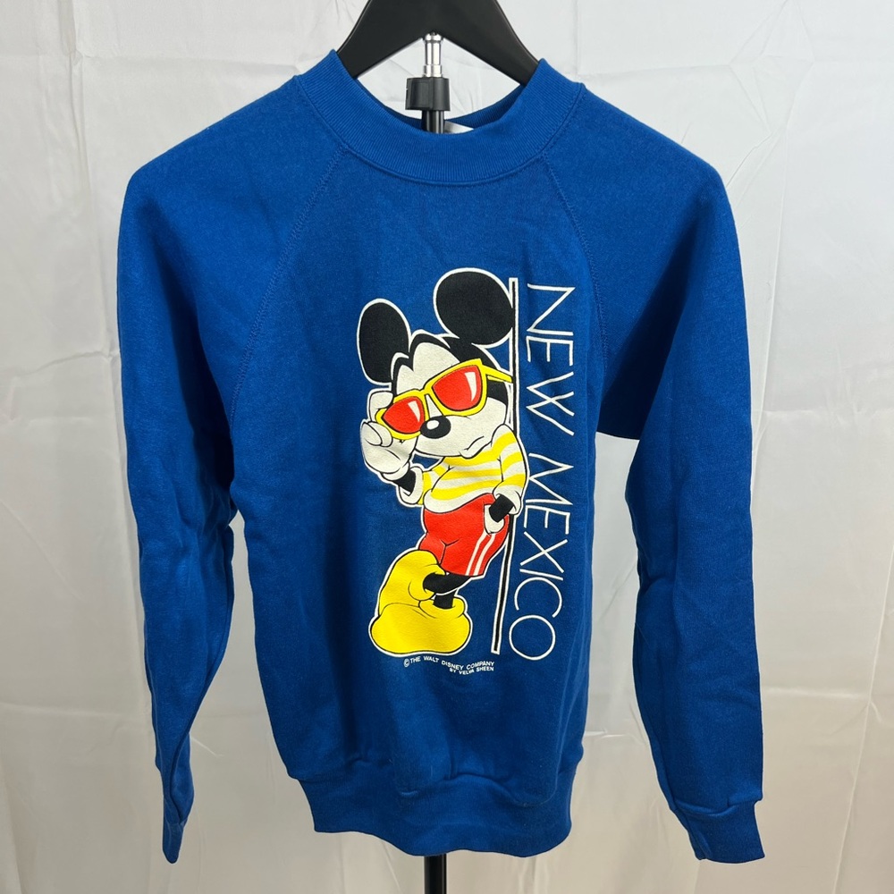 Vintage Velva Sheen Mickey Mouse New Mexico Crewneck Sweatshirt